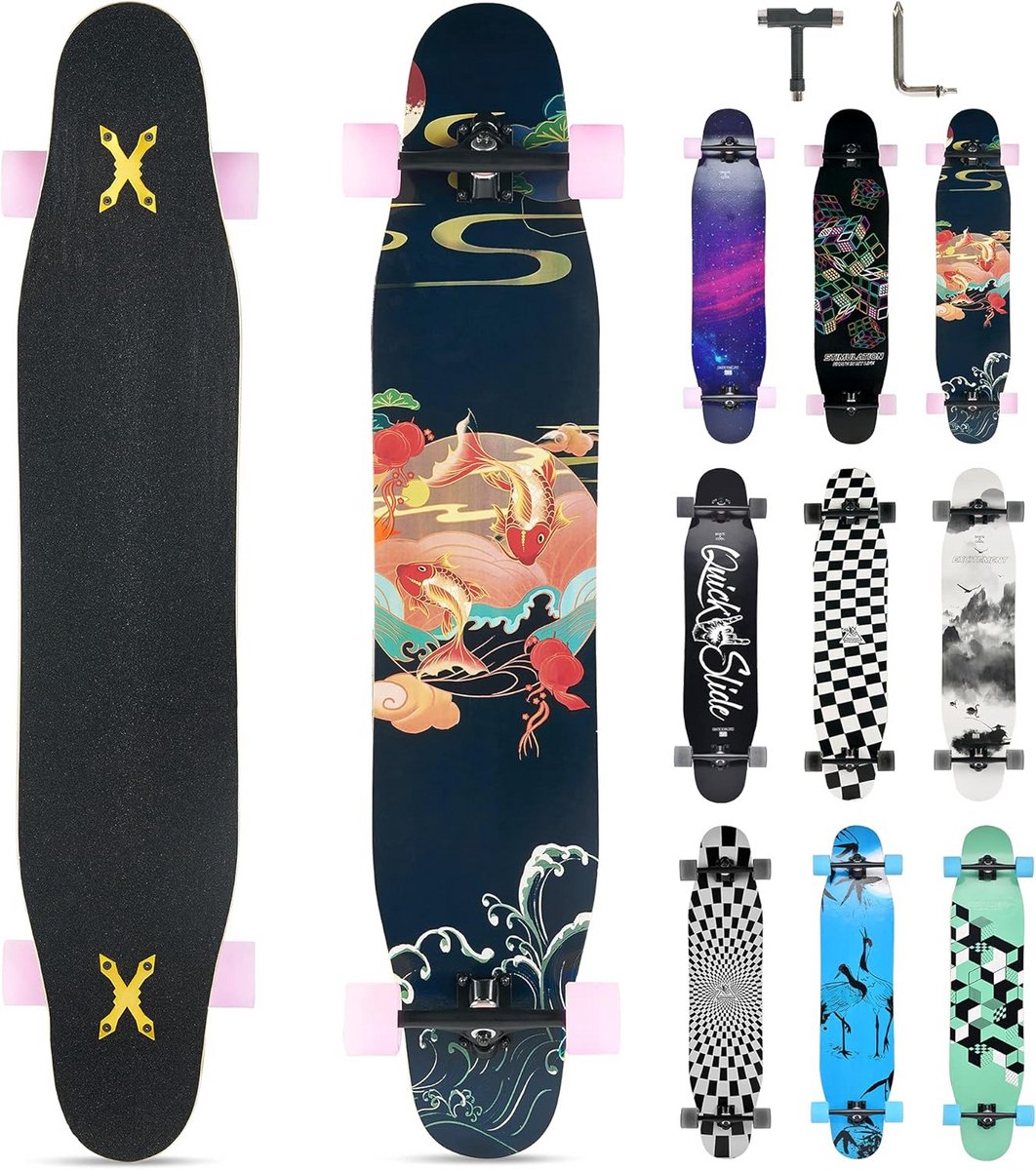 Skateboard voor Beginners en Gevorderden | Compleet Longboard Longboard kopen online