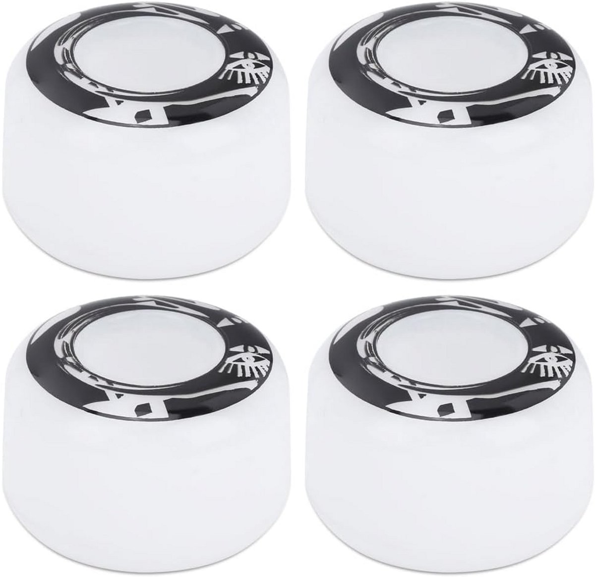 skateboardwielen set van 4 50mm hoge elasticiteit pu wielen voor vervanging