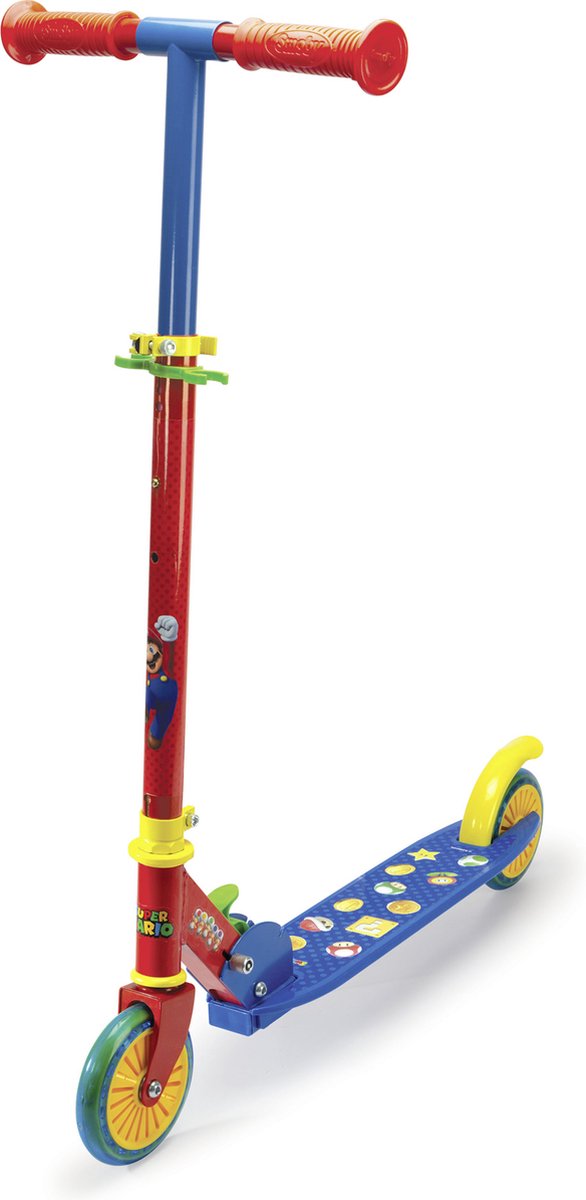 Smoby - Super Mario - Plooibare scooter - Step - Nintendo - Stuur in hoogte verstelbaar - Vanaf 5 jaar - Tot 50kg Step kopen online