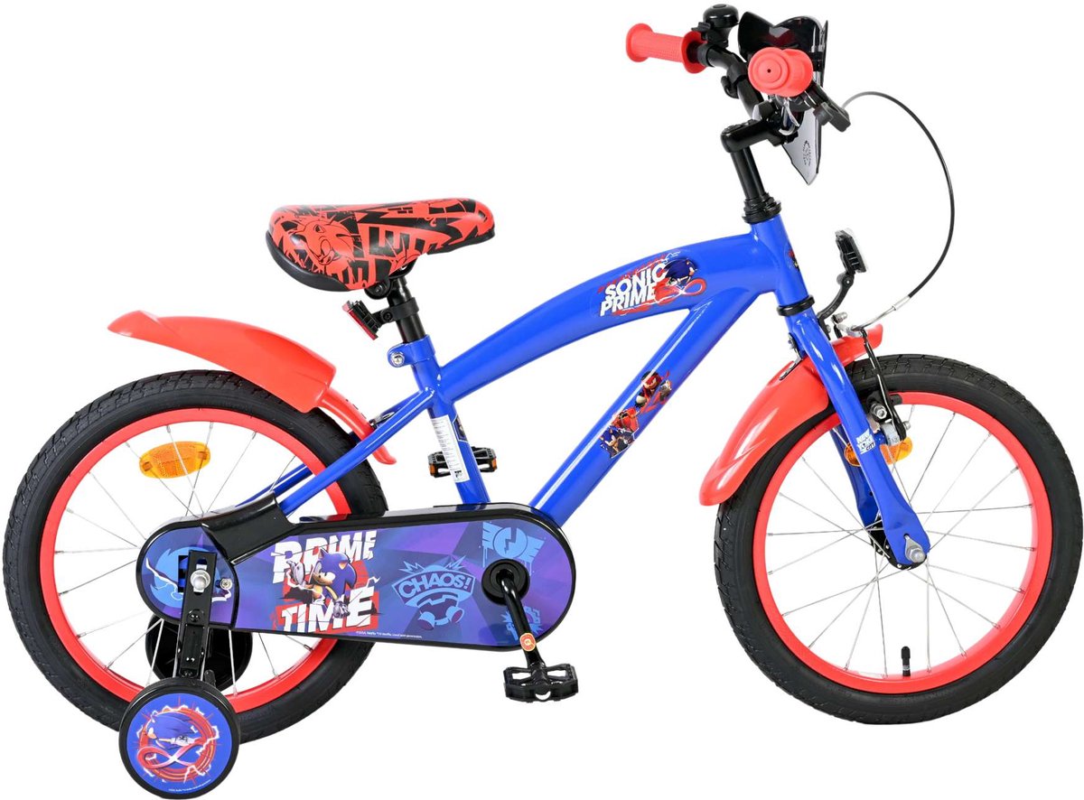 Sonic Kinderfiets - Jongens - 16 inch - Blauw Kinderfiets kopen online