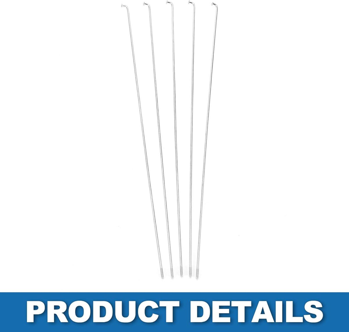 spaken mountainbike fiets 14g 265mm koolstofstaal zilveren kleur 36 stuks