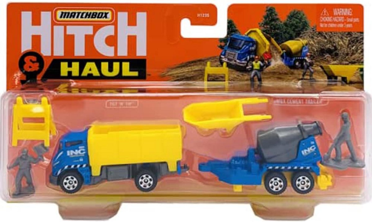 Speelgoedcementwagen met Kantelbare Aanhanger voor Kinderen Speelgoedkruiwagen kopen online