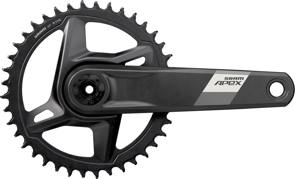Sram Apex Wide D1 Dub Dm Crankstel Zwart 175 mm / 40t Fiets kopen online