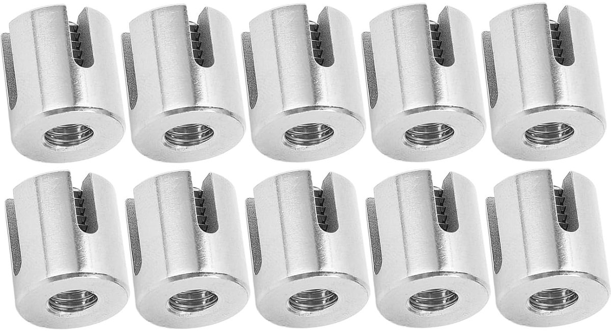 stainless steel cross clamp 10 pieces cross cable clamp wire rope voor binnen en buiten m8 3mm