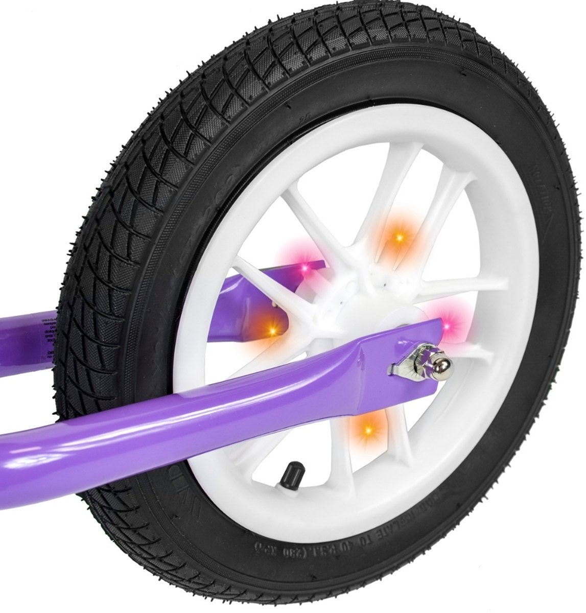 Starky - Loopfiets - 12 Inch - LED Wielen - Verstelbaar - Fiolet Loopfiets kopen online