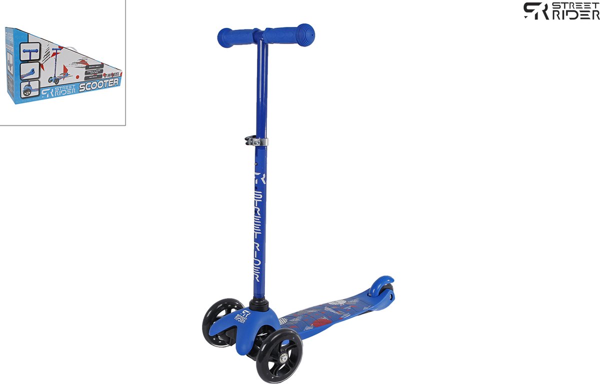 Street Rider Driewielstep met verstelbaar stuur Abec 7 blauw Step kopen online