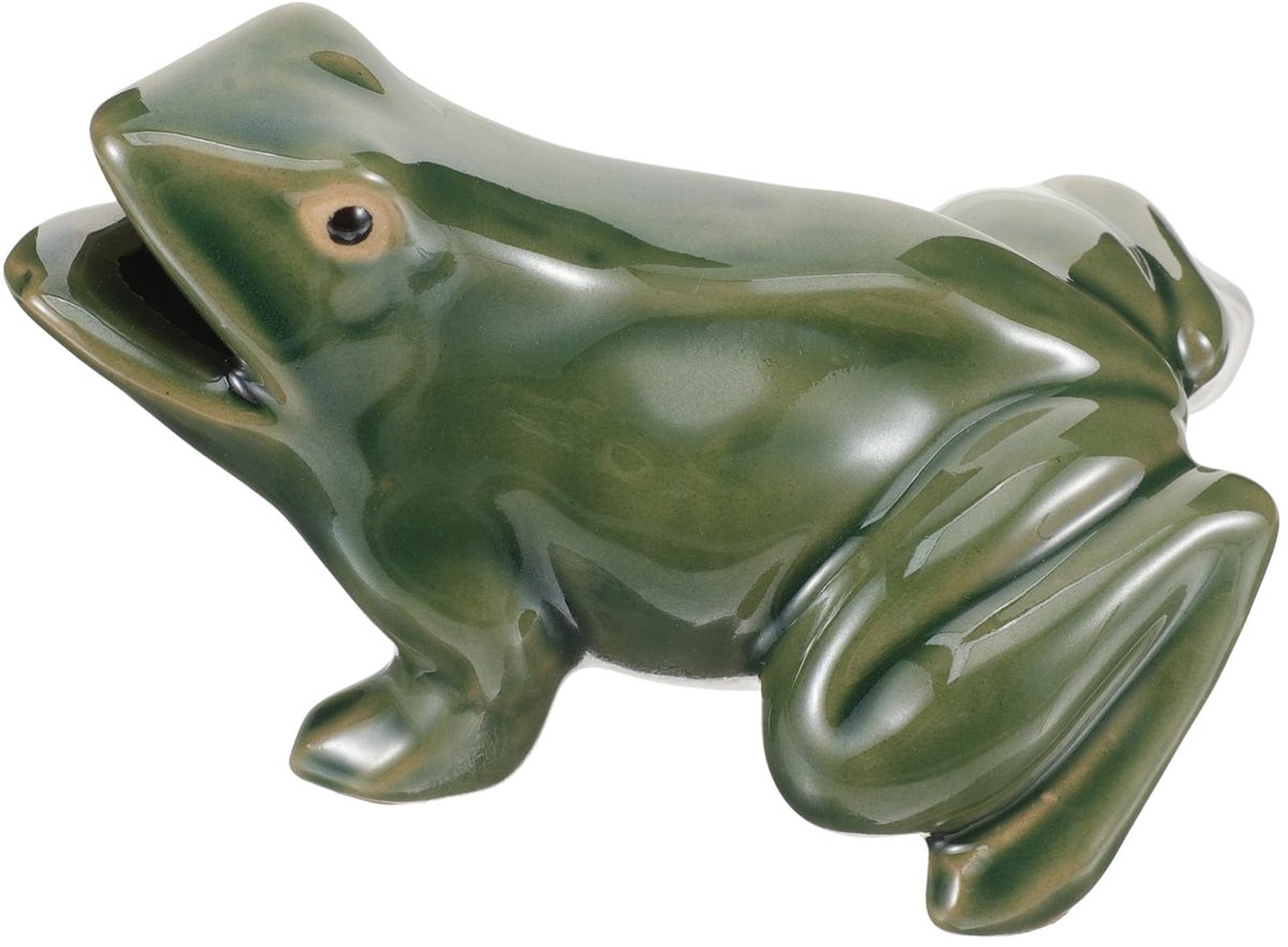 Supvox Water Fountain Frog Animal Garden Ceramic Frog for Courtyard Waterfall Design Skateonderdeel kopen online