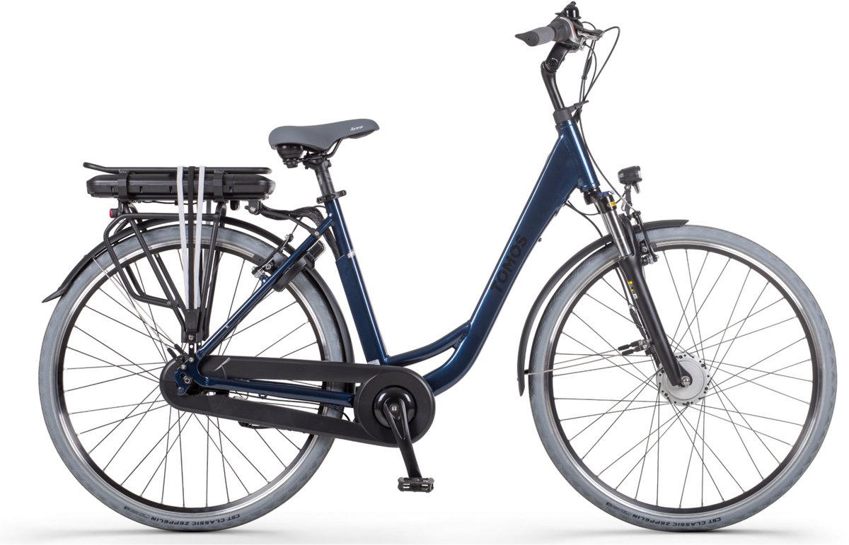 Tomos EB 06 - Elektrische Fiets - Glanzend Donkerblauw - 28 inch - 50 cm - Accu 522Wh - 250W Ananda Voorwielmotor - Shimano Nexus 7 Versnellingen - V-Brake Remmen Fiets (elektrisch) kopen online