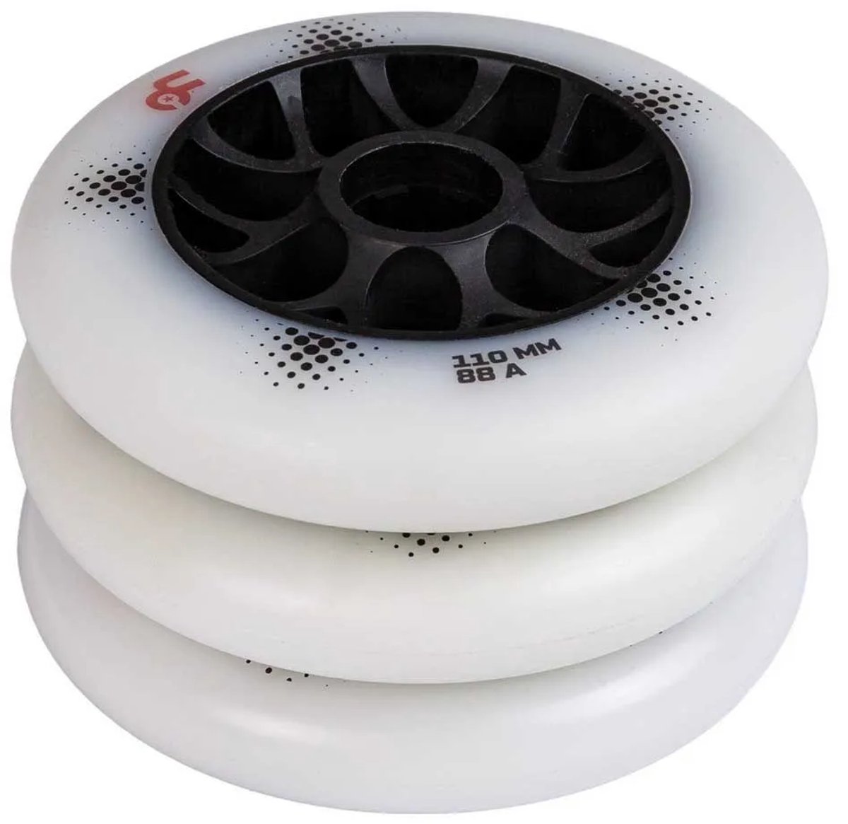 undercover wheels team pro schaatswielen 3 eenheden zilver 110 mm 88a