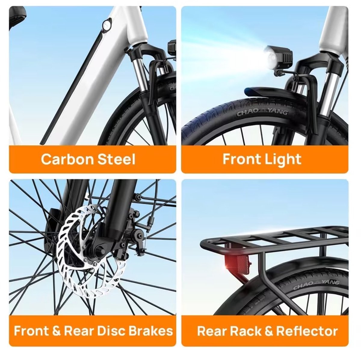 urlife e26 26 stadsfiets e bike 250w motor 36v 13ah accu 60 80 km actieradius