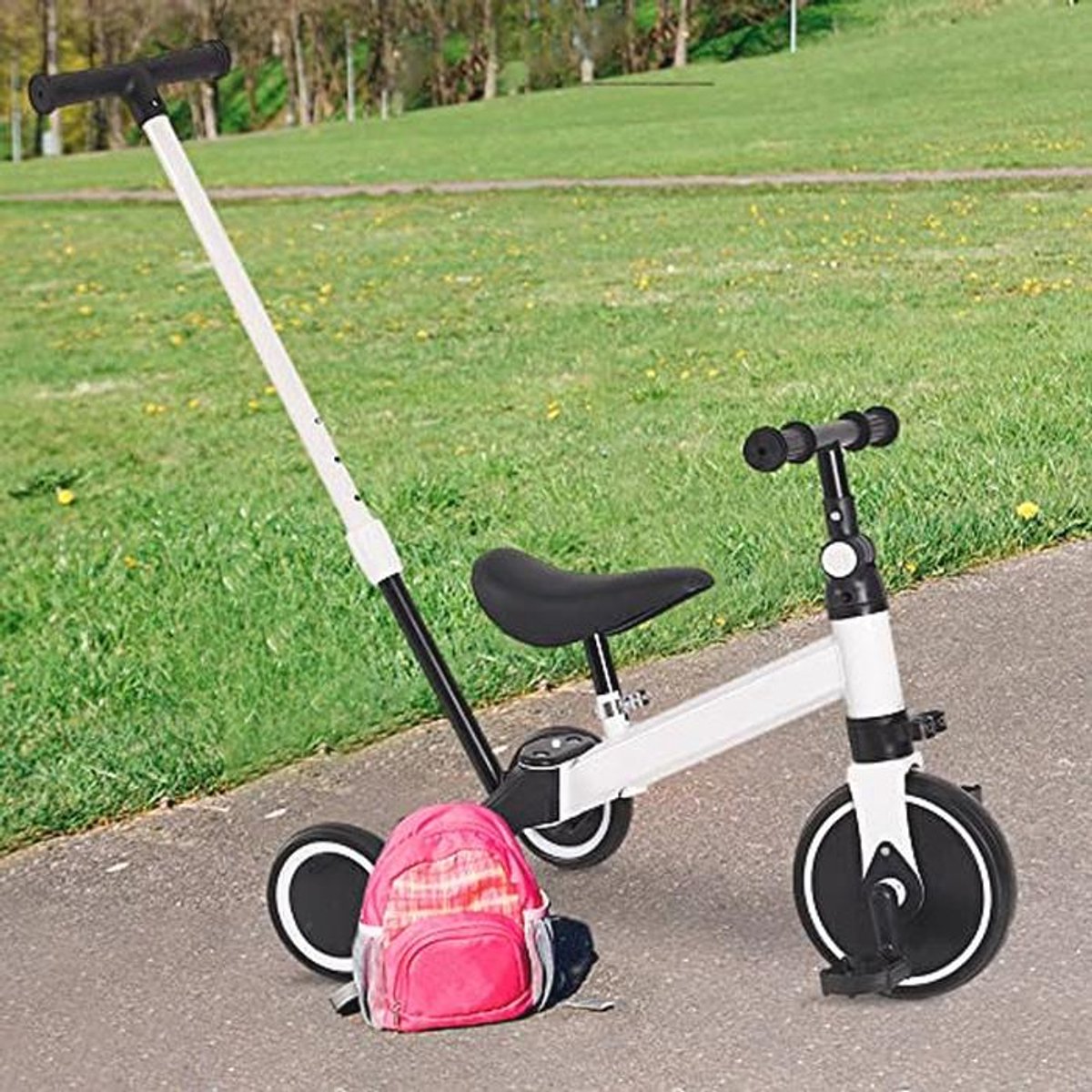 verstelbare driewieler voor kinderen met omkeerbare zitting en grote luifel