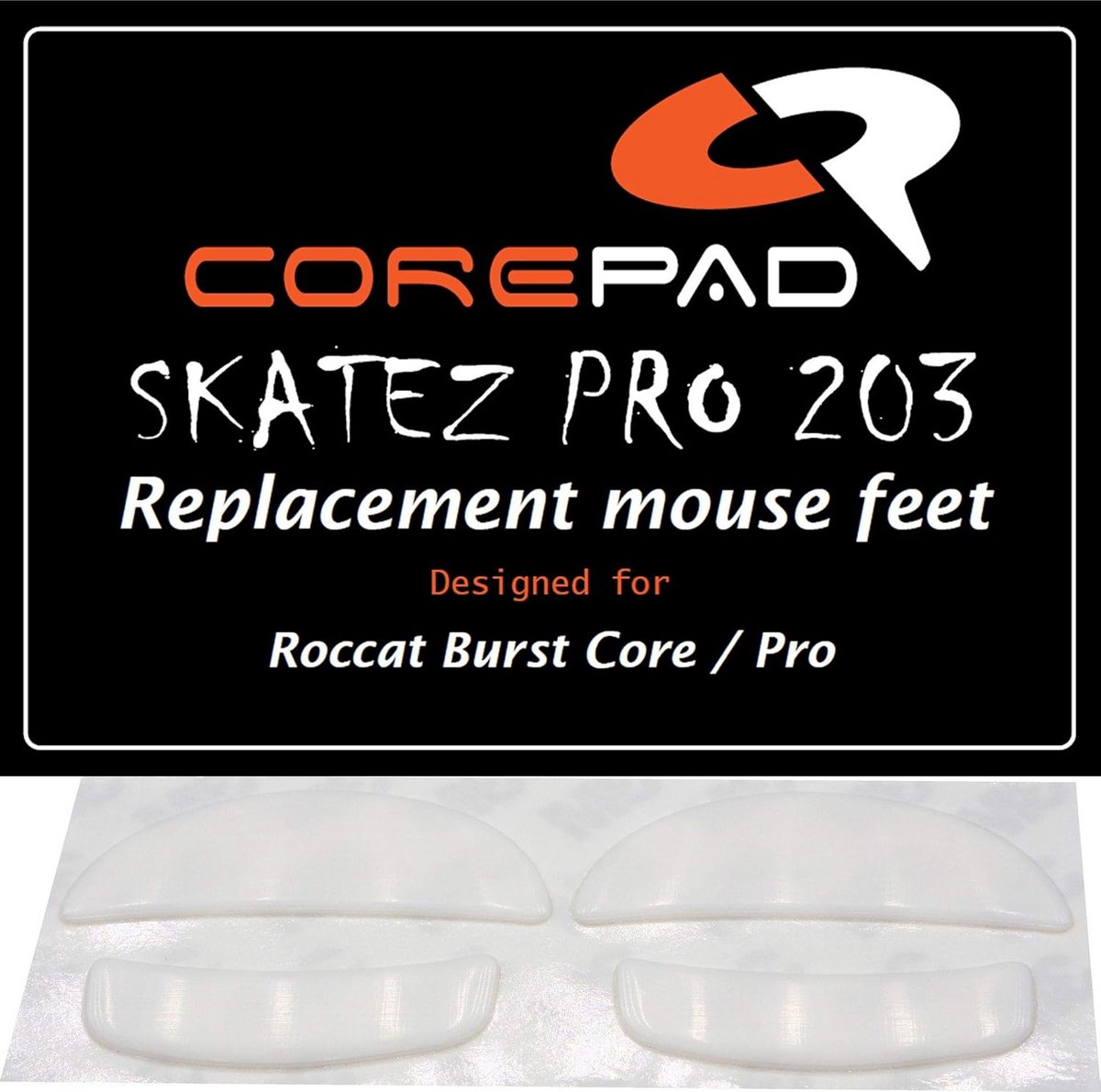 vervangende muisskates ptfe voor roccat burst core en burst pro set van 2