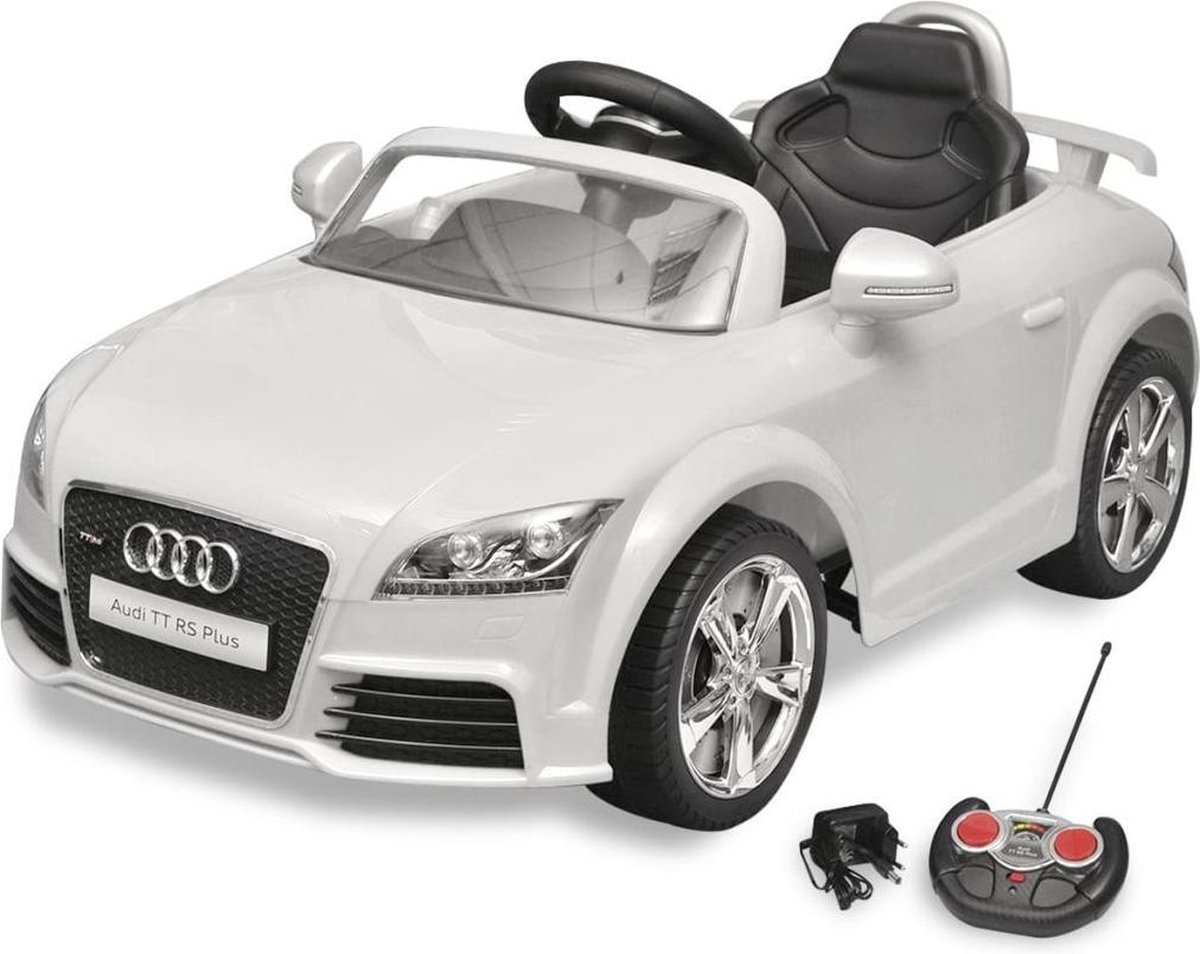 vidaXL Elektrische auto Audi TT RS met afstandsbediening wit Accuvoertuig kopen online
