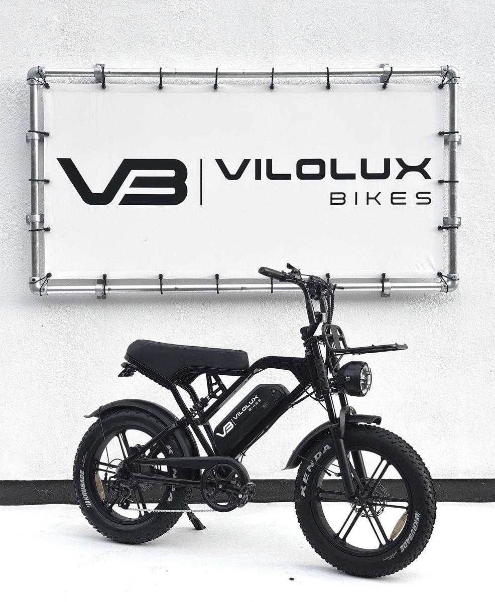 Vilolux® Fatbike electrisch - Fatbike - X80 PRO - 2025 / 2026 Model - V20 Design - Voorrek - Legaal - Rijklaar geleverd - 2 Jaar garantie - Telefoontasje - Hydraulische remmen - Alarm - NFC Key unlock - GPS - Zwart Fiets (elektrisch) kopen online