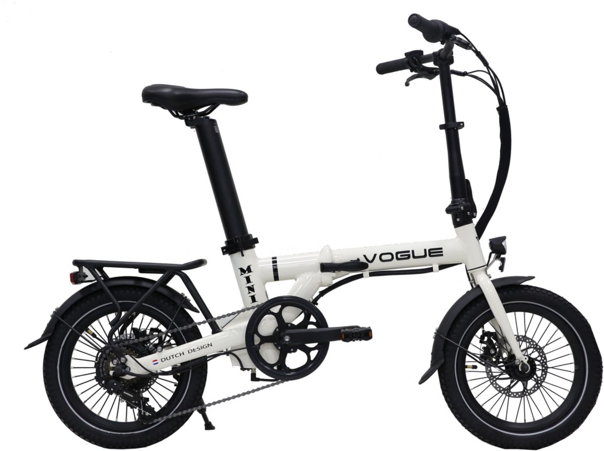 Vogue Mini - Elektrische Vouwfiets - Grijs - 120 kg Draagvermogen - 36V/281Wh Accu - Hydraulische Remmen - 6 Versnellingen - Achterwielmotor Fiets (elektrisch) kopen online
