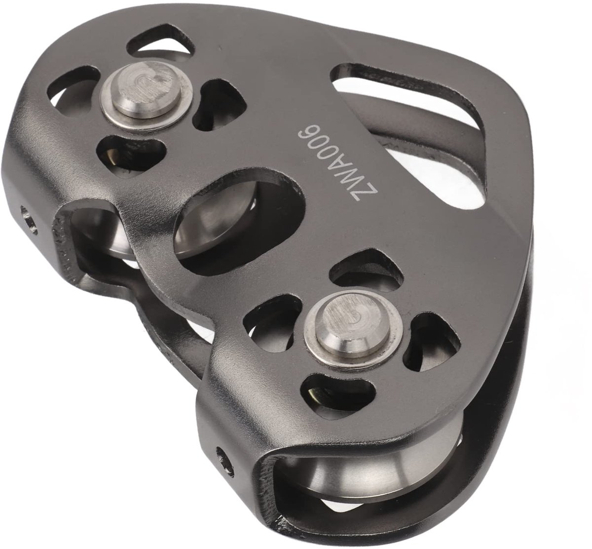 zipline pulley portable aluminum pulley with double bearings for mountaineering