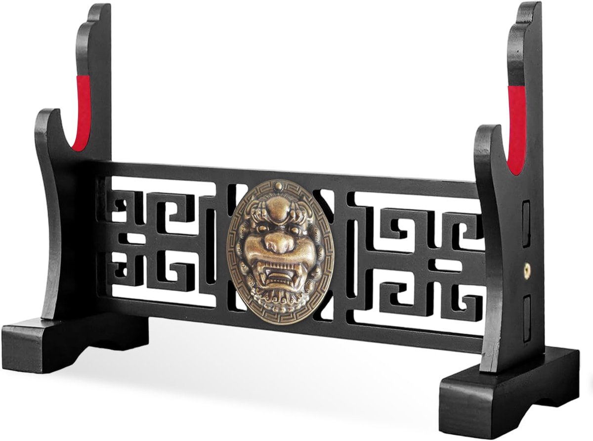 zwaardhouder katana wandhouder zwaardstandaard katana houder katana standaard met gevoerd zwaard standaard display hanger samurai zwaard display rek 1 dier