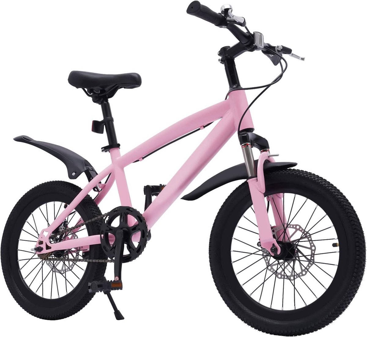 18 inch kinderfiets voor meisjes en jongens - Verstelbare zithoogte, ideaal voor kids 1,25-1,4 m Kinderfiets kopen online