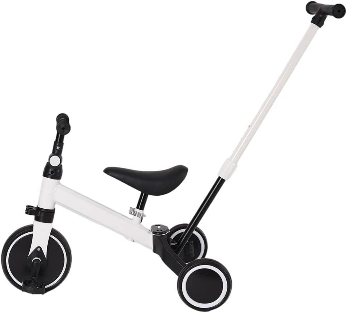 2 in 1 loopfiets en driewieler kinderen 1 tot 4 jaar hoogte verstelbaar