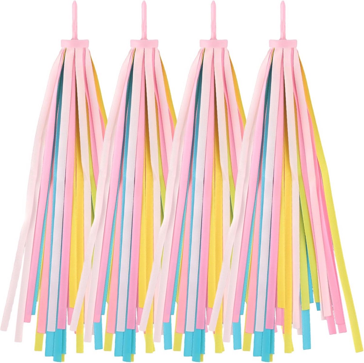 2 Paar Kinderfiets Stuurstreamers Glitter Roze Blauw - Decoratie voor Fietsen en Steps Kinderfiets kopen online