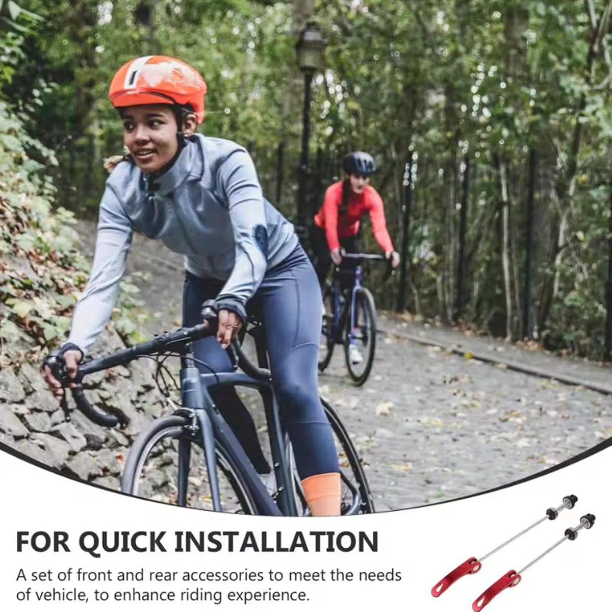 2 Pcs Quick Release Fiets - Snelspanner - Fietsaccessoires (Rood) Fiets kopen online