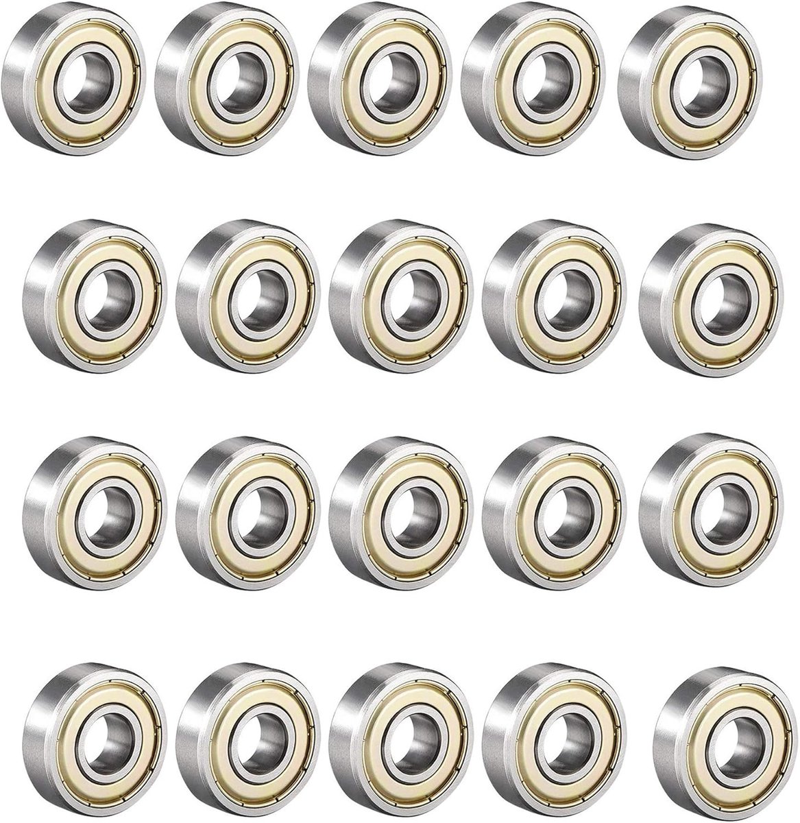 20pcs 685zz metal shields deep groove ball double shielded miniature deep groove skateboard ball 5mm 11mm 5mm hoge kwaliteit kogellager