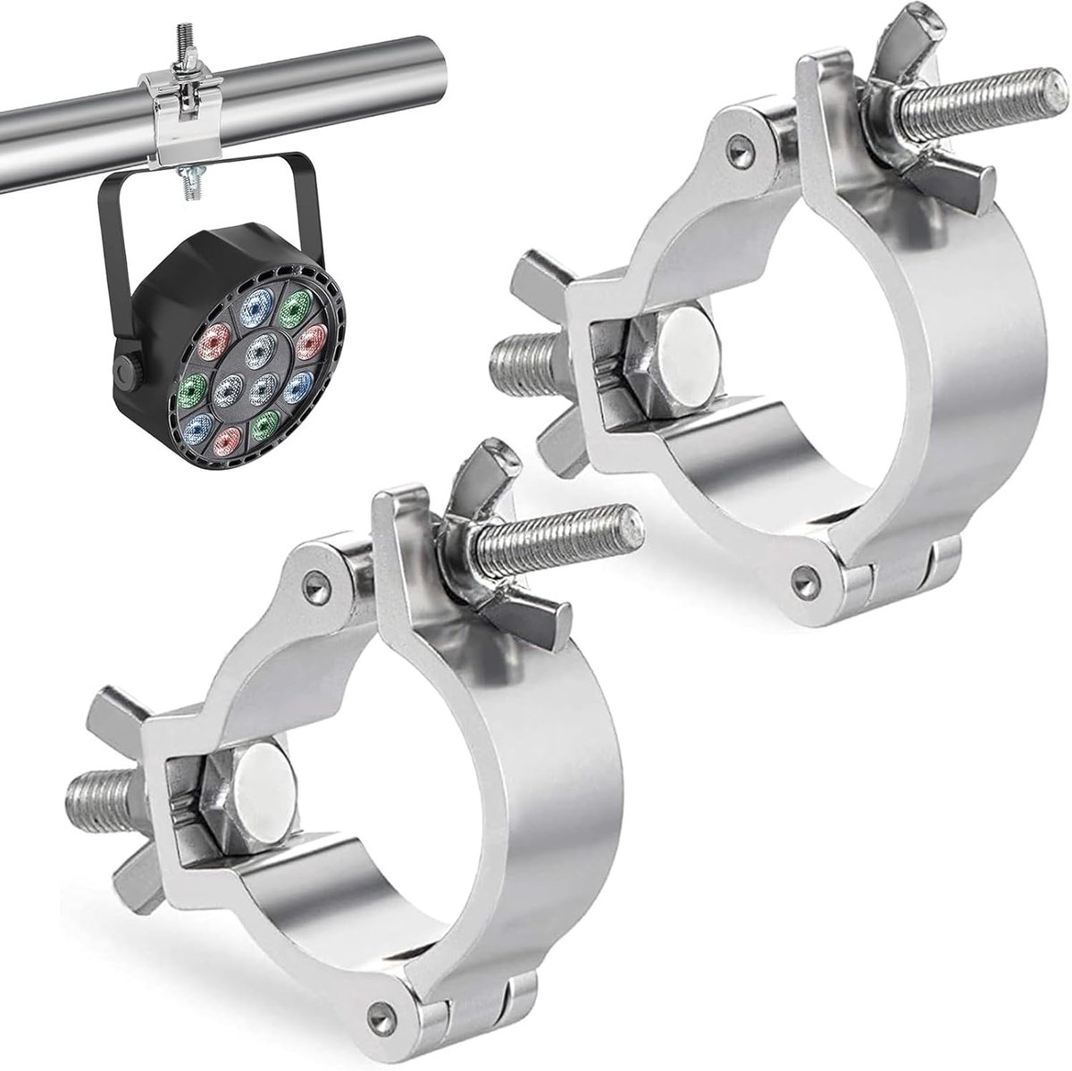 25 30mm stage lighting clamp 2pcs light grille clamp stage clamp hooks truss clamp stage lighting clamps load capacity 100 kg heavy duty tension clamp