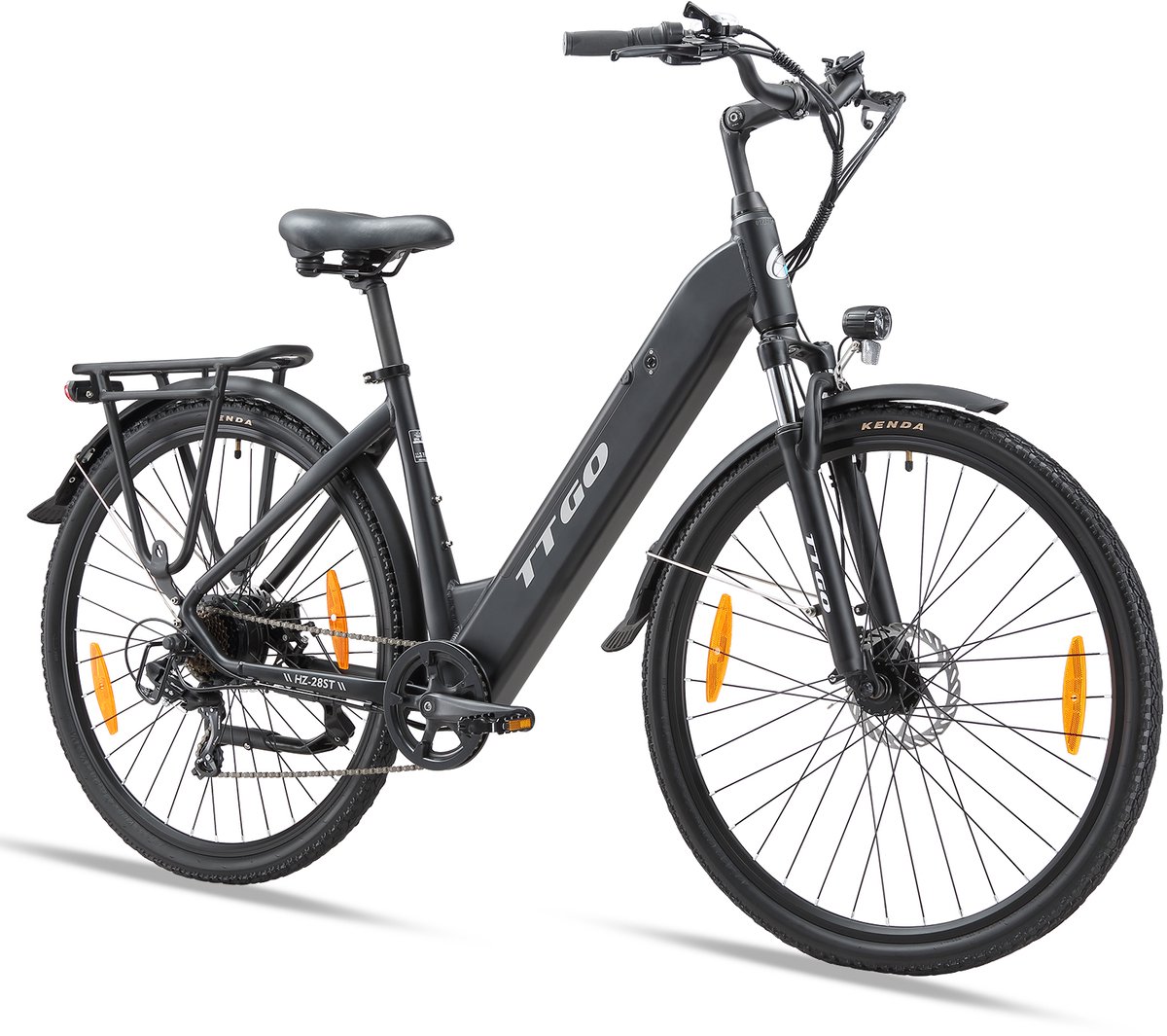 28 inch elektrische fiets stadsfiets 250w motor 36v20ah accu max snelheid 25km u max 120km bereik shimano 7 versnellingen voor vrouwen en mannen zwart
