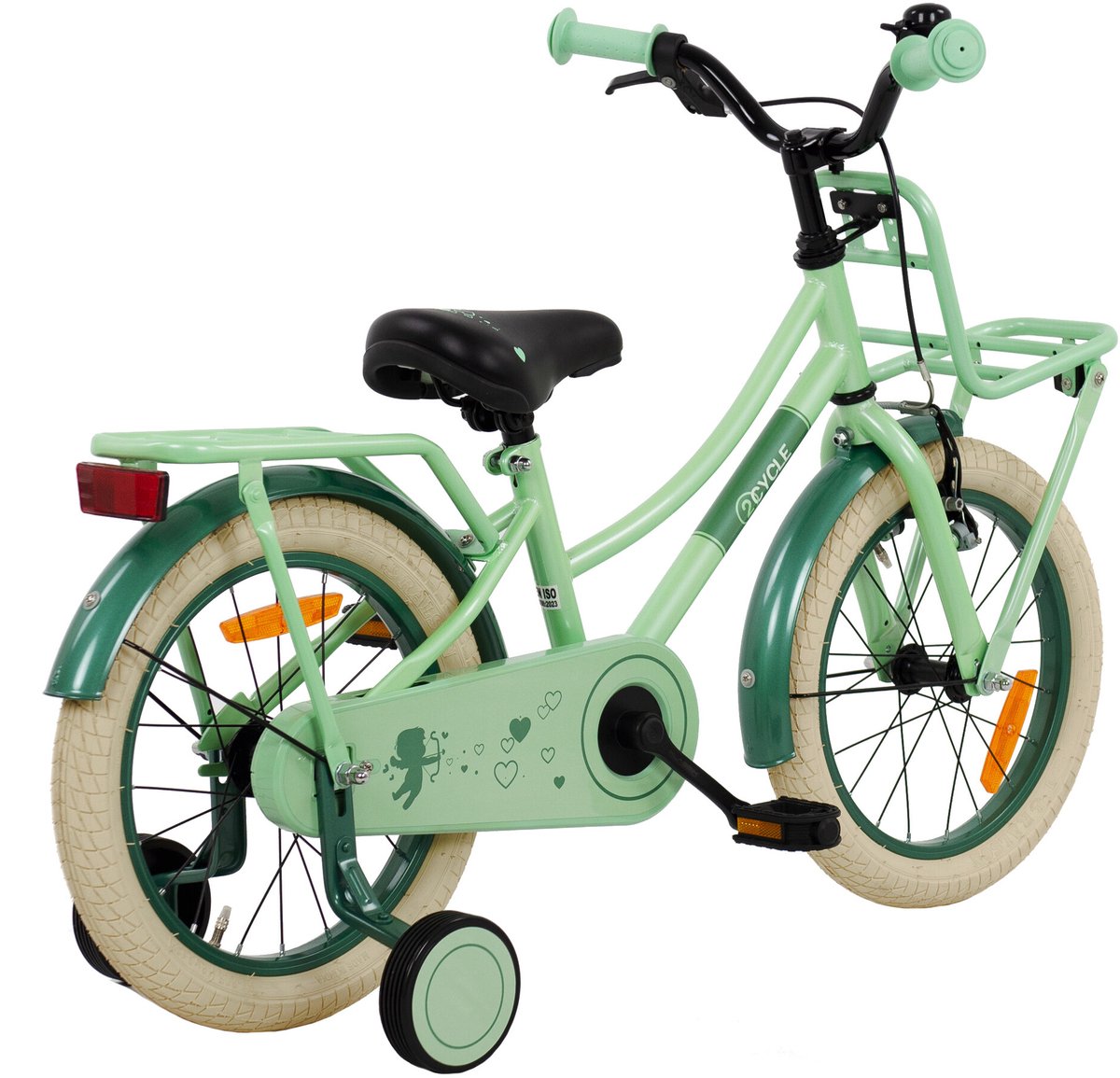 2Cycle Omafiets 16 inch (4 tot 6 jaar) voor meisjes mintgroen Kinderfiets kopen online