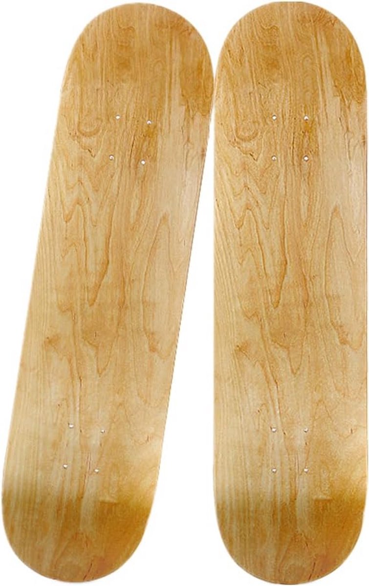 2x onbehandeld skateboard deck 7 laags esdoorn hout double concave geschikt voor diy en alle niveaus