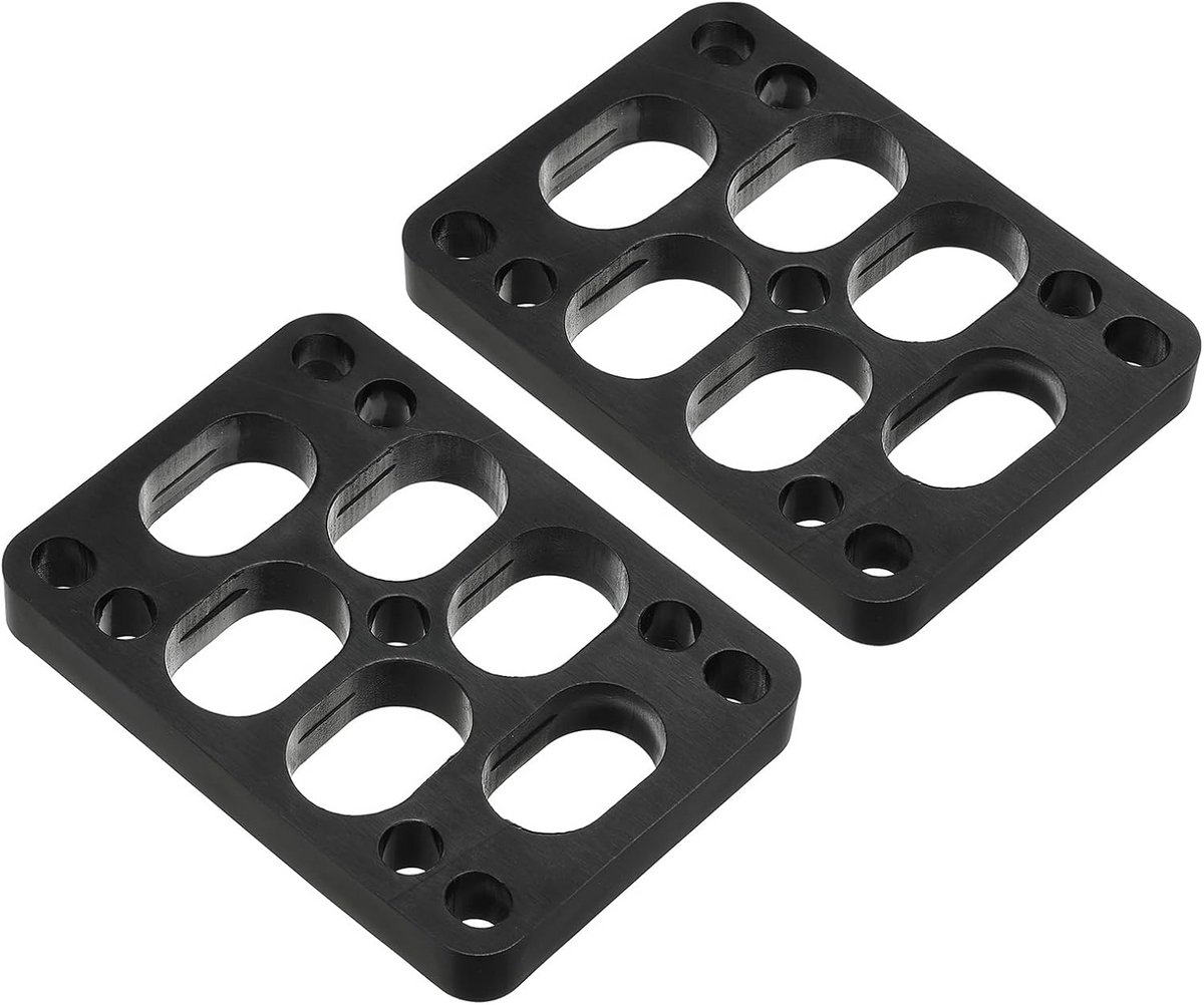 2x riser pads voor skateboard trucks 3 8 inch schokdempers pu wielbeschermers