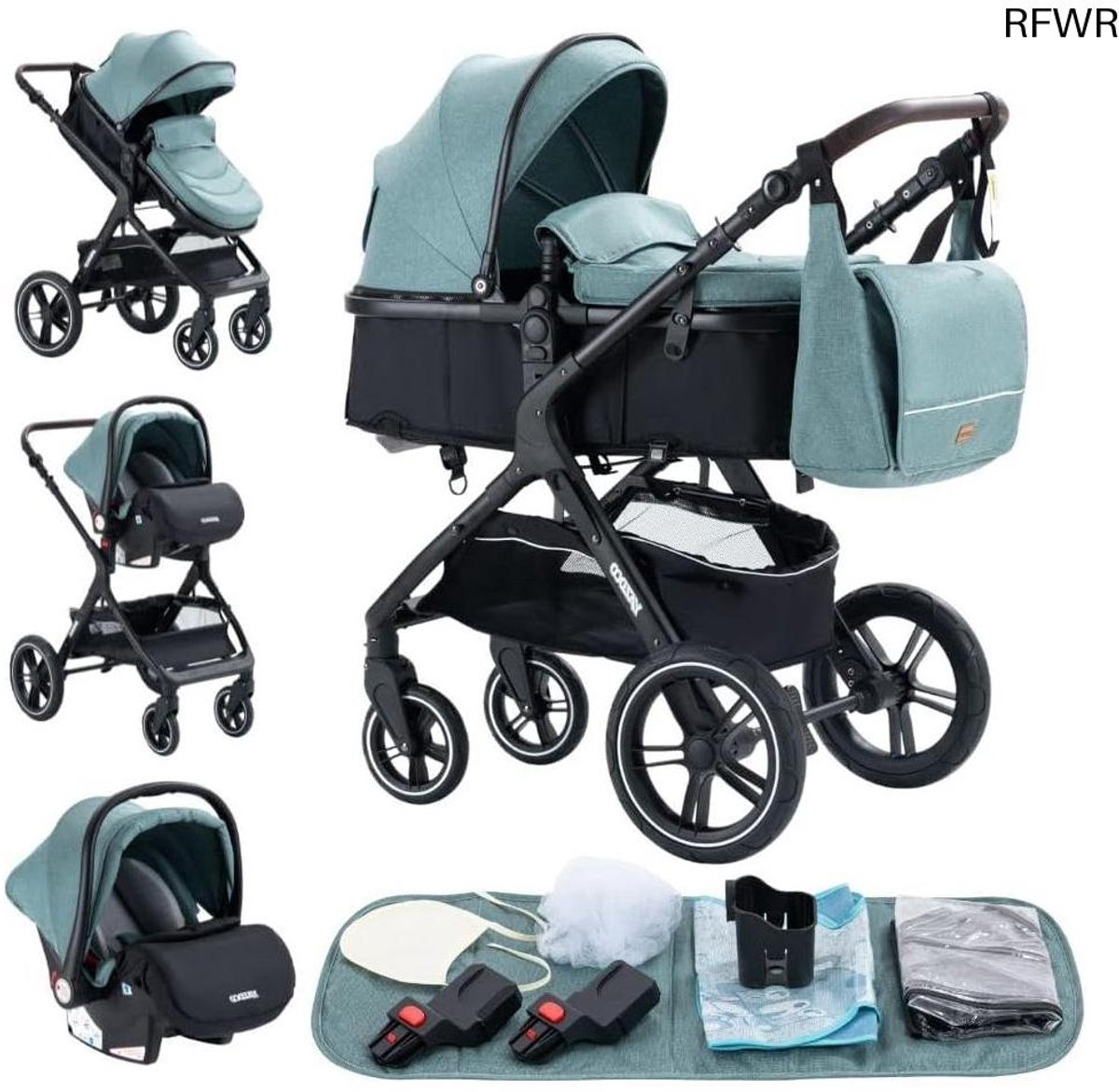 3-in-1 Kinderwagen met Driewieler en Hoge Landschap Driewieler kopen online