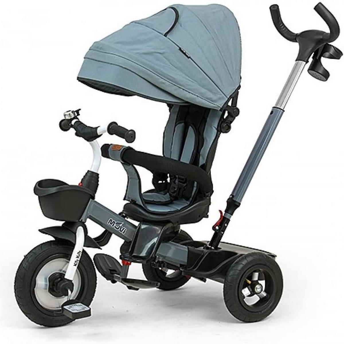 3 in 1 loopfiets en driewieler voor kinderen 1 5 jaar met zonnedak en 360 draaibare stoel