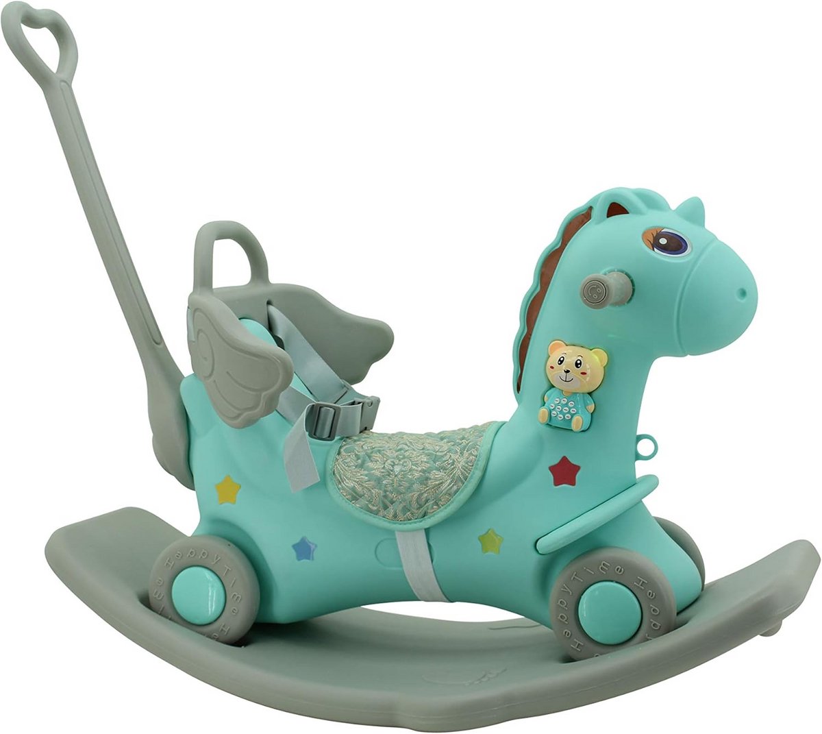 3-in-1 Loopfiets Wip en Glijbaan met Geluidseffecten TURQUOISE Driewieler kopen online