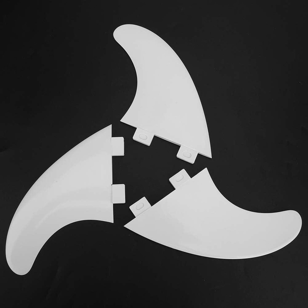 3 stuks set surfplankspoiler duurzaam fcs g5 peddleboard longboard zwart wit