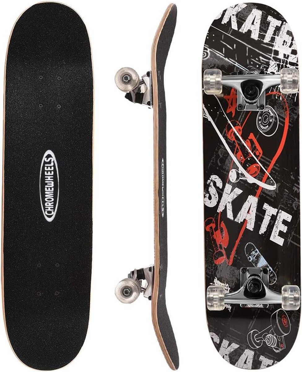 31 inch skateboard dubbele kick cruiser longboard 8 lagen esdoorn hout voor beginners en kinderen