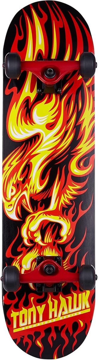 31 Inch Skateboard Pro - Stijlvol Vlam Design - ABEC 5 Lagers Skateonderdeel kopen online