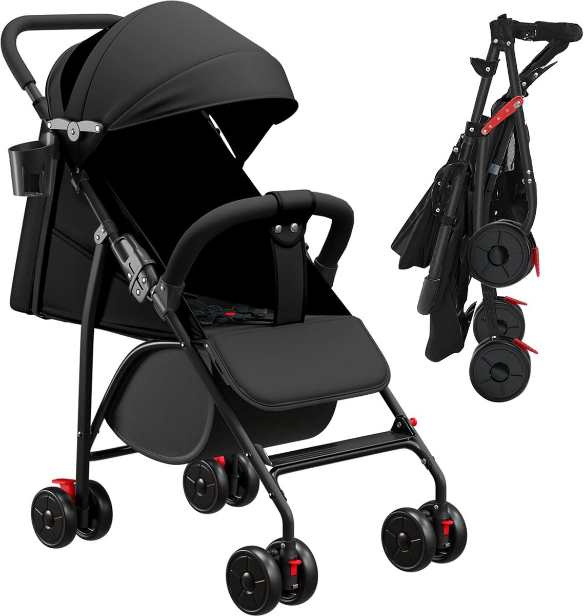 4-in-1 Driewieler met Duwstang voor Baby's en Peuters (18m+) Driewieler kopen online