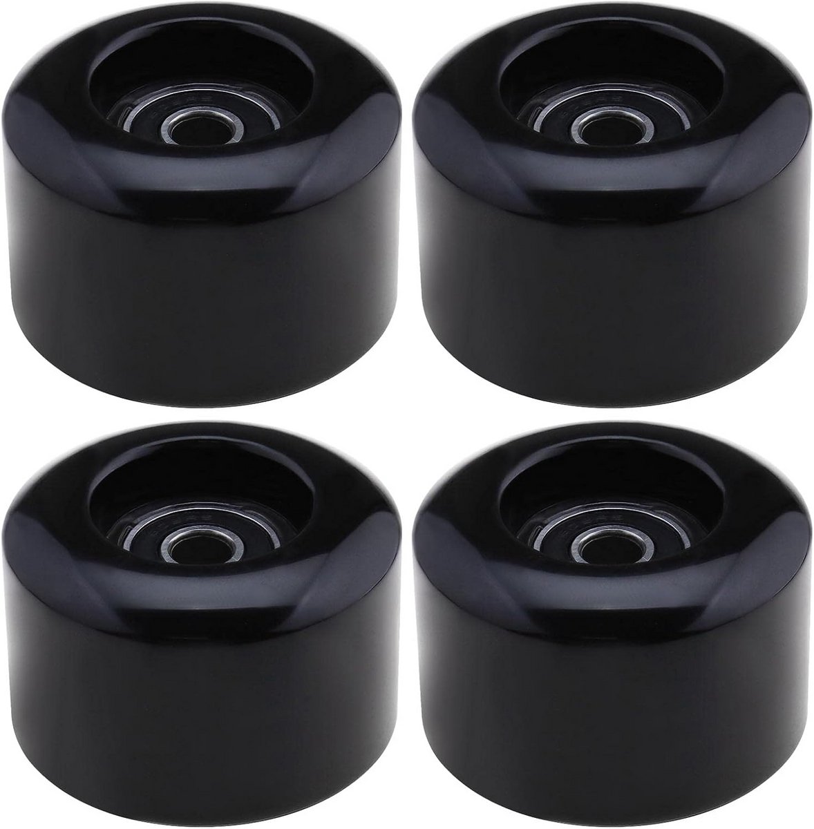 4 stuks rolschaatswielen 54mm 80a inclusief abec 9 lagers voor quad skates