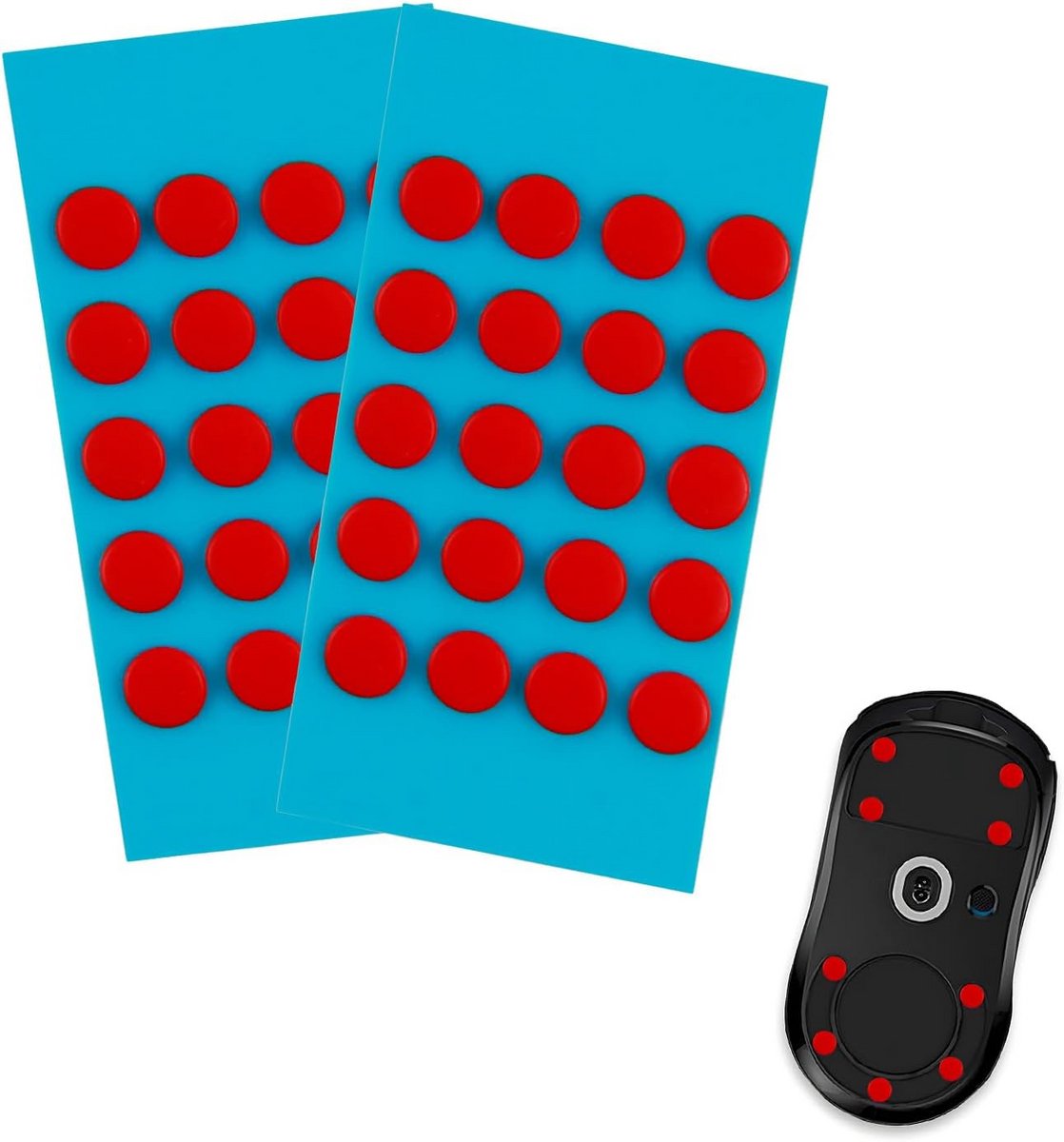 40 stuks muis skates ptfe universele muisvoetjes 0 6mm voor super soepele gaming kantoor