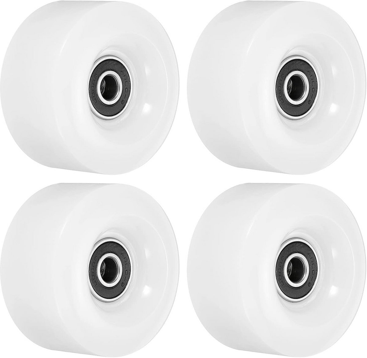 4x Vervangingswielen voor Rolschaatsen met Lagers, 58mm 82A Quad Skate Onderdelen Skateonderdeel kopen online