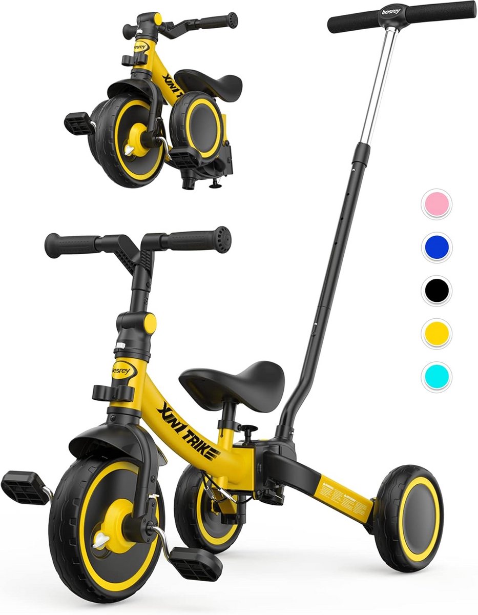 5-in-1 Loopfiets en Driewieler Opvouwbaar voor Kinderen 1-5 Jaar Driewieler kopen online