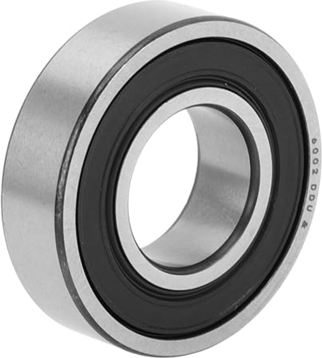 6002ddu deep trench ball bearings p5 15x32x9mm lubricated bearings double rubber seal black silver tone scooter skateboard wheel