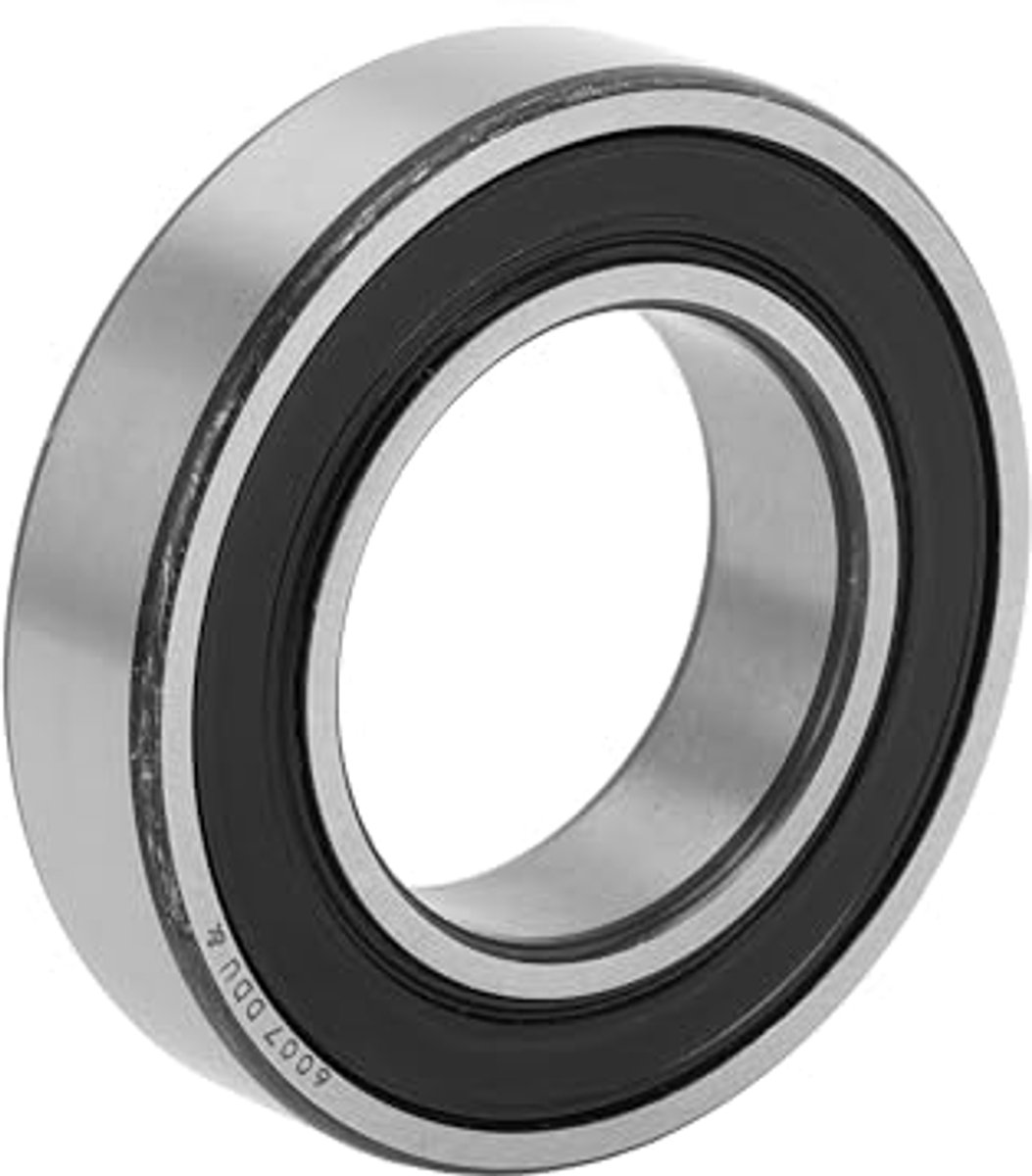 6007ddu deep groove ball bearings p5 35x62x14mm lubricated bearings double rubber seal black silver tone scooter skateboard wheel