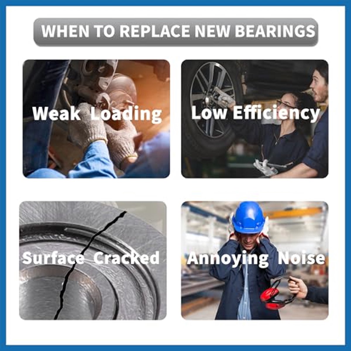 6007zz deep groove ball bearings p6 35x62x14mm lubricated bearings double metal seal silver tone scooter skateboard wheel pack of 2