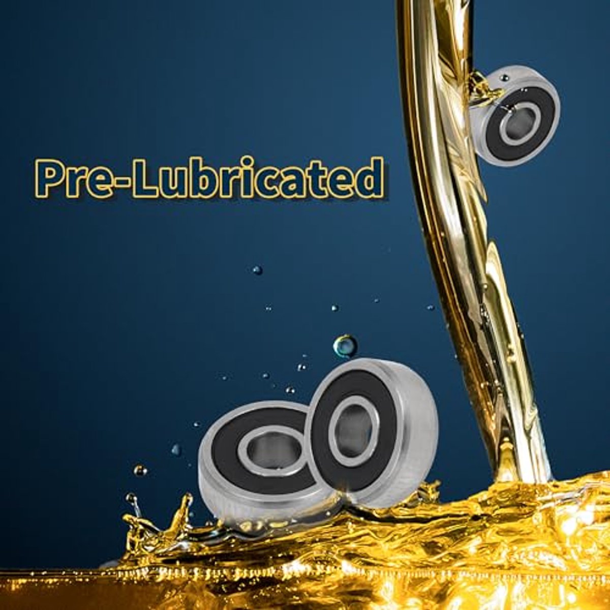 604-2RS P6 diepe groefkogellagers 4 x 12 x 4 mm gesmeerde dubbele rubberen afdichting zwart zilver scooter wiel skateboard item vervanging Skateonderdeel kopen online