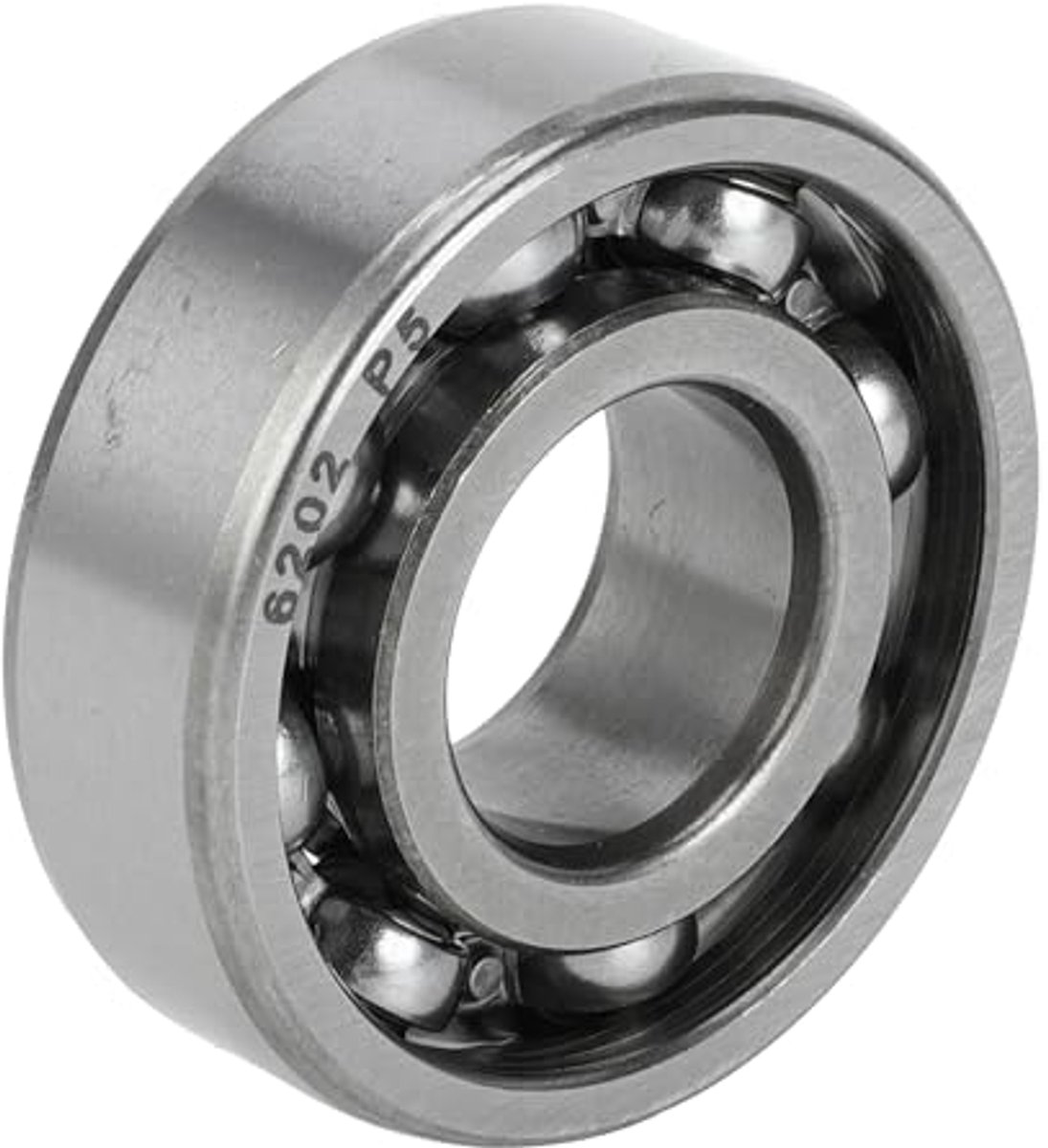 6202 deep groove ball bearings p5 15x35x11mm lubricated bearings open type silver tone scooter skateboard wheel
