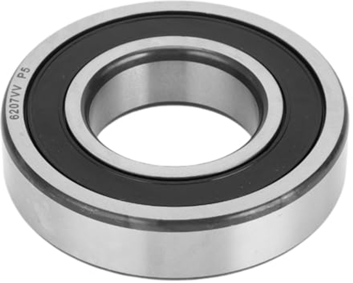 6207vv deep groove ball bearings p5 35x72x17mm lubricated bearings double rubber seal black silver tone scooter skateboard wheel
