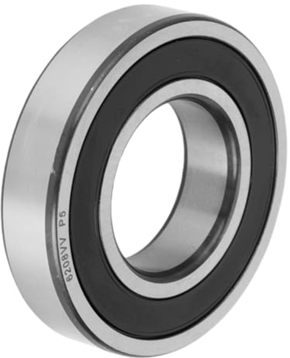 6208vv deep groove ball bearings p5 40x80x18mm lubricated bearings double rubber seal black silver tone scooter skateboard wheel