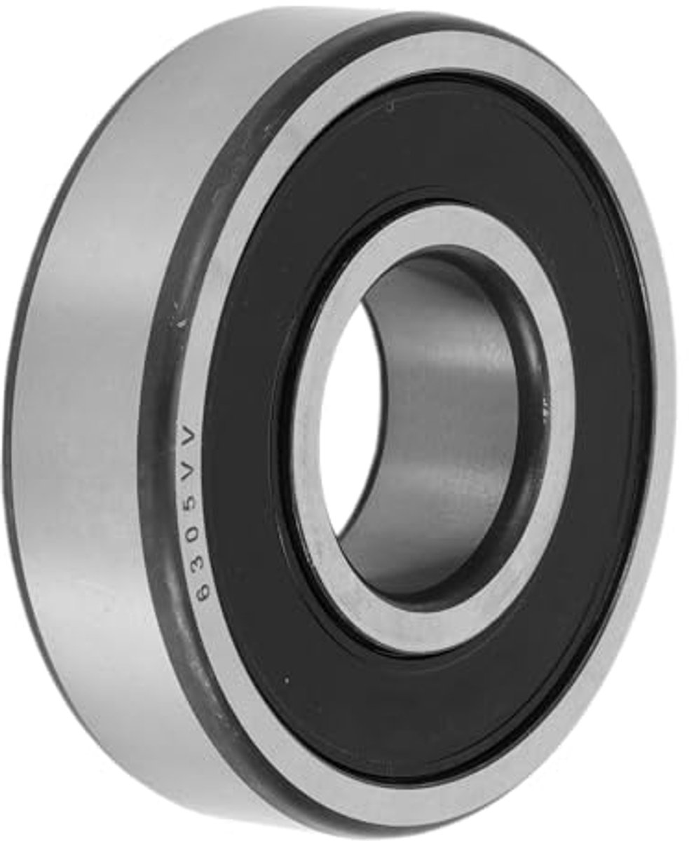 6305vv groove ball bearing p6 25 x 62 x 17mm lubricated bearings double rubber lip black silver scooter skateboard wheel